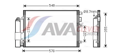 Радіатор кондиціонера AVA QUALITY COOLING RT5376D