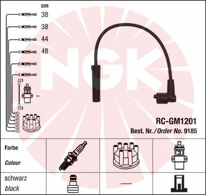 Кабелі запалювання NGK 9185 - zapix