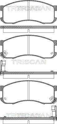 Гальмівні колодки дискові TRISCAN 811050165 - zapix