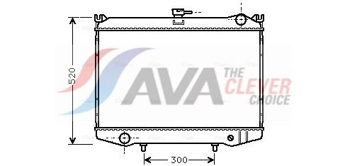 Радіатор охолодження двигуна AVA QUALITY COOLING DN2041 - zapix