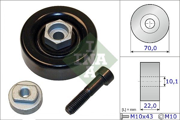Ролик натяжний ременя приводного SCHAEFFLER INA 531086410 - zapix