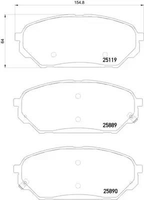 Гальмівні колодки дискові NISSHINBO NP6086 - zapix
