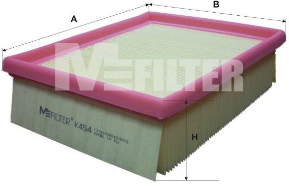 Повітряний фільтр MFILTER K454 - zapix