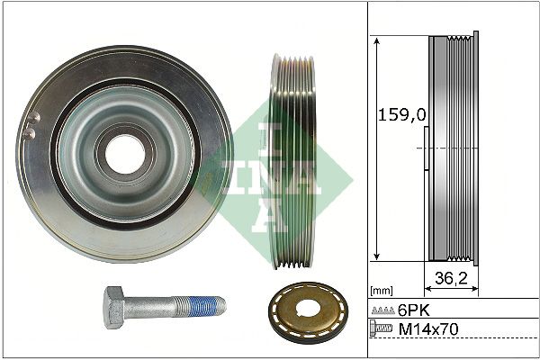 Шків колінвалу SCHAEFFLER INA 544017321 - zapix