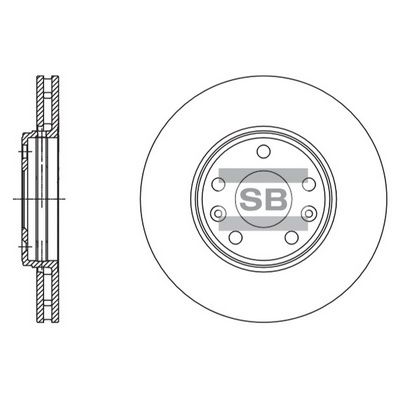 Гальмівний диск HI-Q SD3057 - zapix
