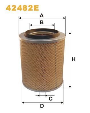 Повітряний фільтр WIX FILTERS 42482E - zapix