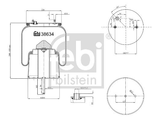 Пневматична підвіска FEBI BILSTEIN 38634 - zapix
