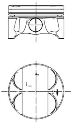 Поршень KOLBENSCHMIDT 40085610 - zapix