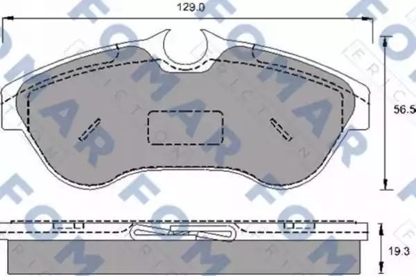 Гальмівні колодки дискові FOMAR FRICTION FO693681 - zapix
