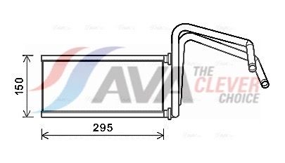 Радіатор пічки AVA QUALITY COOLING TO6714 - zapix