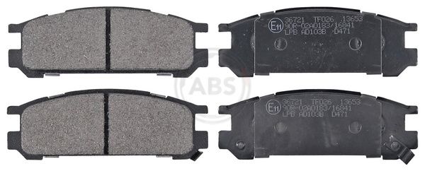 Гальмівні колодки дискові A.B.S. 36721 - zapix