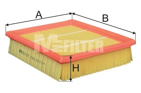 Повітряний фільтр MFILTER K765 - zapix