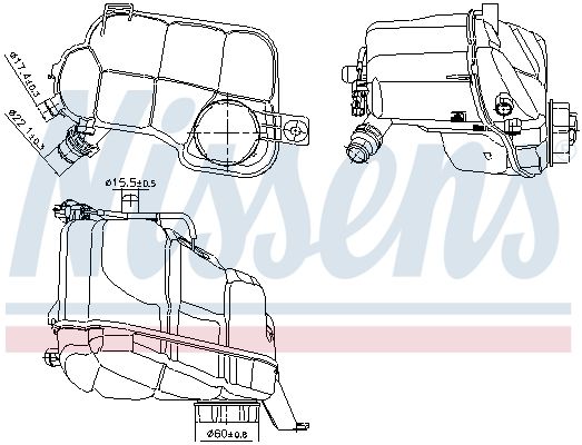 Розширювальний бачок NISSENS 996297 - zapix