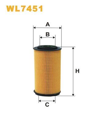 Оливний фільтр WIX FILTERS WL7451