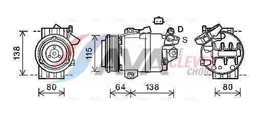 Компресор кондиціонера AVA QUALITY COOLING RTAK565 - zapix