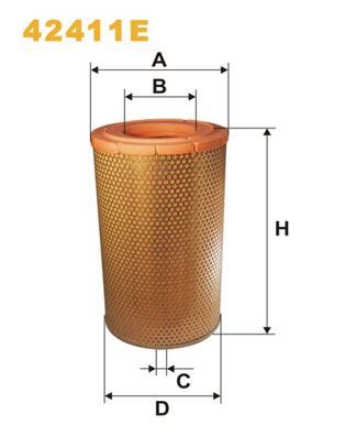 Воздушный фильтр WIX FILTERS 42411E