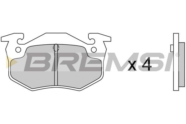 Гальмівні колодки дискові BREMSI BP2217 - zapix