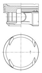 Поршень KOLBENSCHMIDT 41725620 - zapix