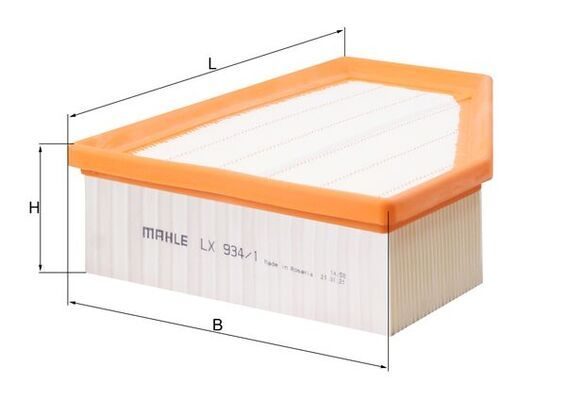 Повітряний фільтр MAHLE LX9341 - zapix