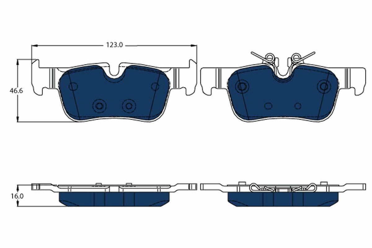 Гальмівні колодки дискові TRW GDB2063BTE - zapix