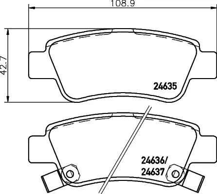 Гальмівні колодки дискові NISSHINBO NP8014 - zapix