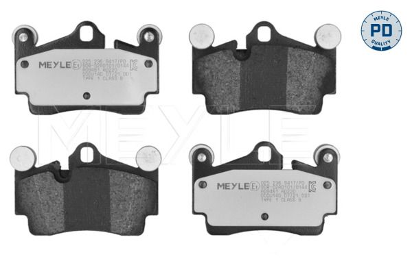 Гальмівні колодки дискові MEYLE 0252369417PD - zapix