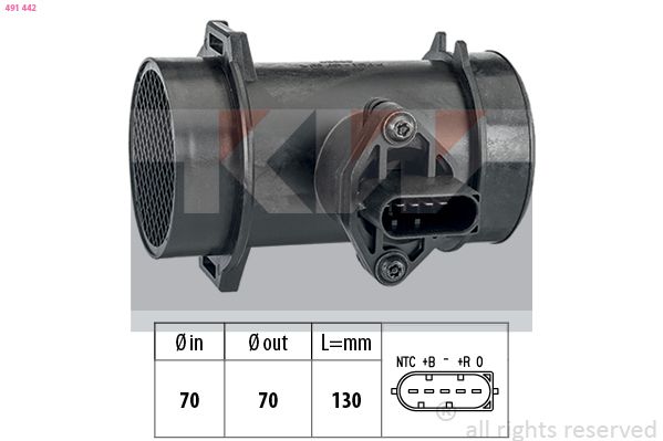 Витратомір повітря KW 491442 - zapix
