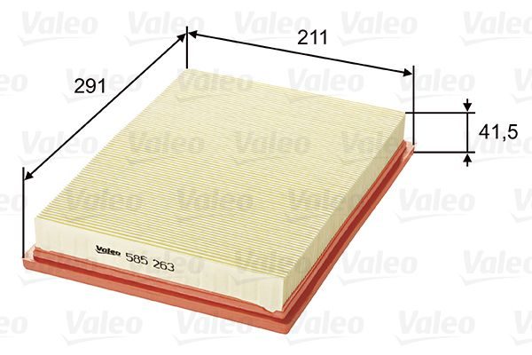 Повітряний фільтр VALEO 585263 - zapix