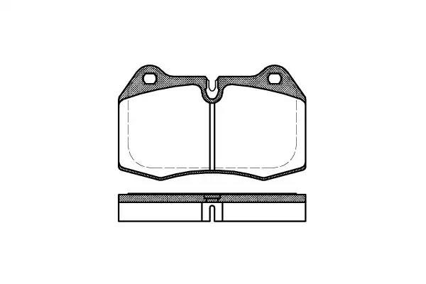 Гальмівні колодки дискові WOKING P541300 - zapix