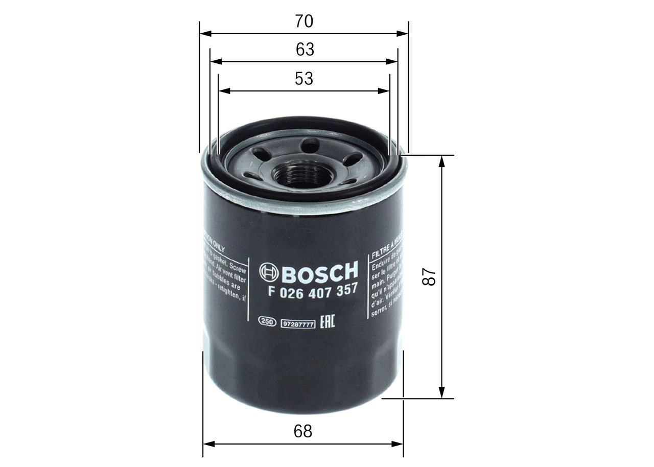Оливний фільтр BOSCH F026407357 - zapix