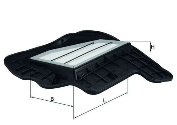 Повітряний фільтр MAHLE LX16855 - zapix