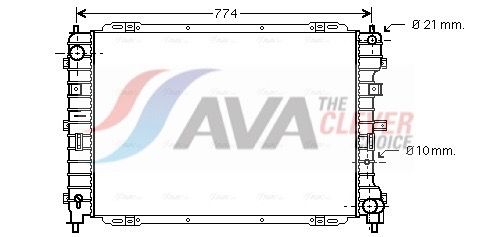 Радіатор охолодження двигуна AVA QUALITY COOLING FD2375 - zapix