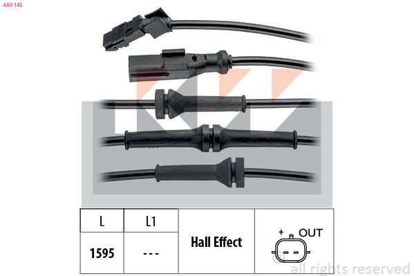 Датчик ABS KW 460145 - zapix