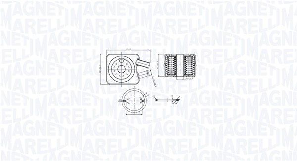 Оливний радіатор двигуна MAGNETI MARELLI 350300003200 - zapix