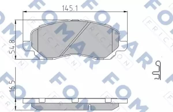 Гальмівні колодки дискові FOMAR FRICTION FO935881 - zapix