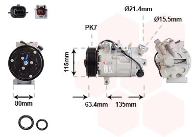 Компресор кондиціонера VAN WEZEL 4300K630 - zapix