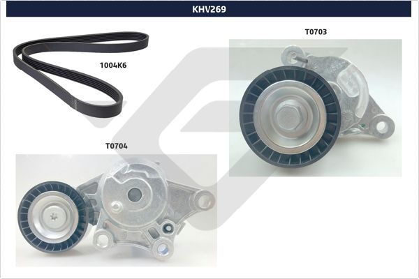 Комплект поліклинових ременів HUTCHINSON KHV269 - zapix
