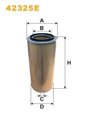 Повітряний фільтр WIX FILTERS 42325E - zapix