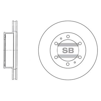 Гальмівний диск HI-Q SD4011 - zapix