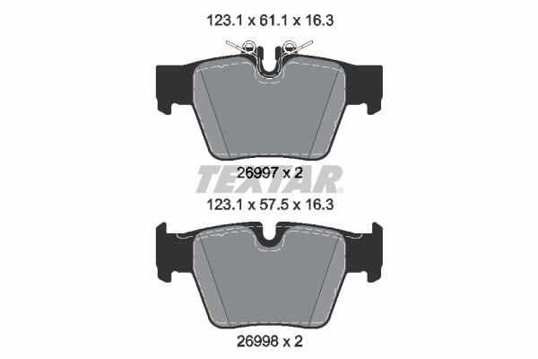 Гальмівні колодки дискові TEXTAR 2699701 - zapix