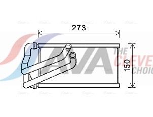 Радіатор пічки AVA QUALITY COOLING CR6140 - zapix