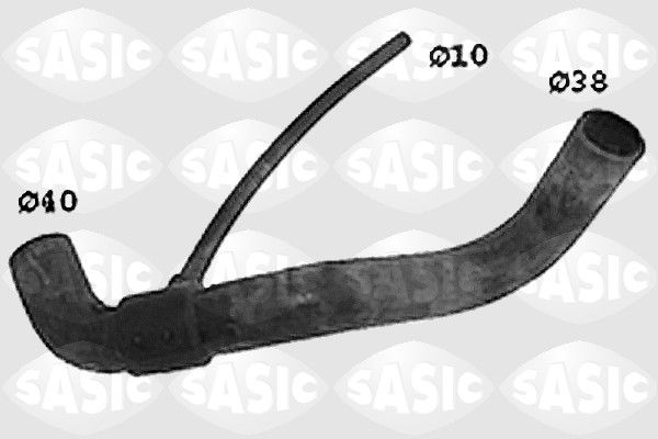 Патрубок системи охолодження SASIC SWH4186 - zapix