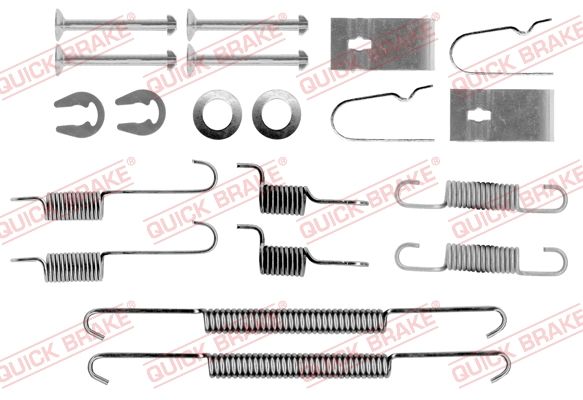 Монтажний комплект барабанних гальмівних колодок QUICK BRAKE 1050847 - zapix