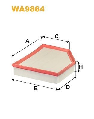 Повітряний фільтр WIX FILTERS WA9864 - zapix