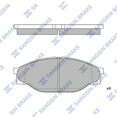 Гальмівні колодки дискові HI-Q SP1139 - zapix