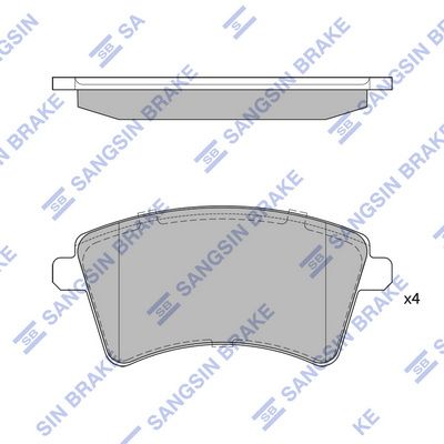 Тормозные колодки дисковые HI-Q SP4059