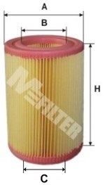 Повітряний фільтр MFILTER A8025 - zapix