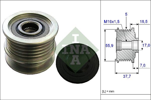 Муфта генератора SCHAEFFLER INA 535016910 - zapix