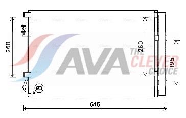 Радіатор кондиціонера AVA QUALITY COOLING KAA5280D - zapix