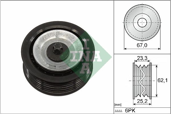 Обвідний ролик ременя приводного SCHAEFFLER INA 532061910 - zapix